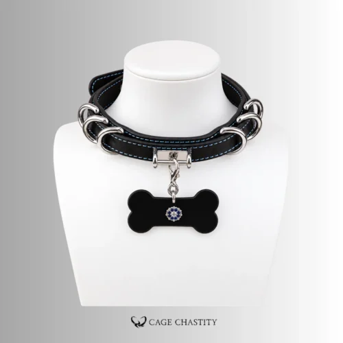 Handcrafted Good Girl Collar – Pink & Black