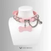 Handcrafted Good Girl Collar – Pink & Black