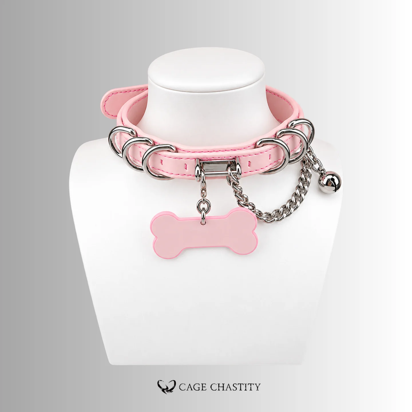 Handcrafted Good Girl Collar – Pink & Black