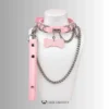 Handcrafted Good Girl Collar – Pink & Black